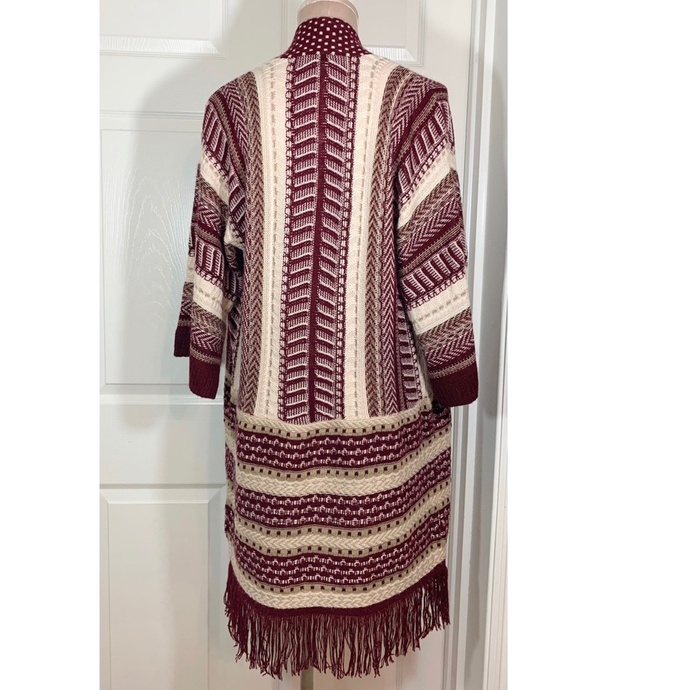 Ella Moon Open Knit Cardigan Boho Chic Kimono Duster - Picture 2 of 8